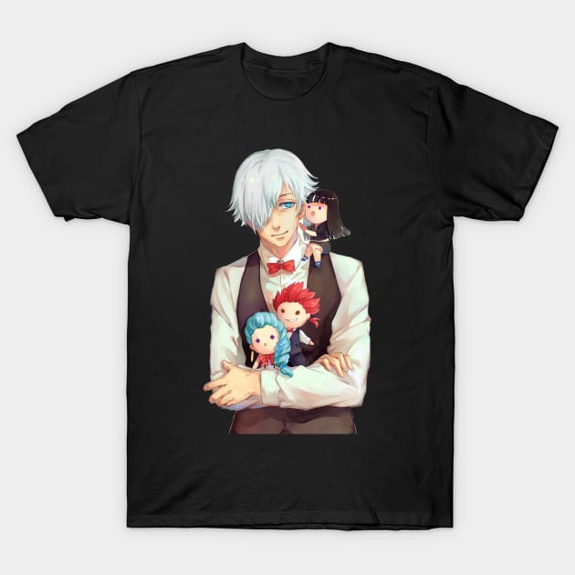 Death Parade Decim Nona Chiyuku Ginti T-Shirt by HammiltenJohn